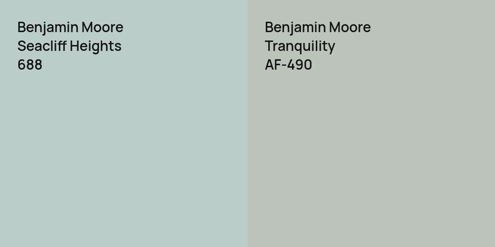 Benjamin Moore Seacliff Heights vs. Benjamin Moore Tranquility