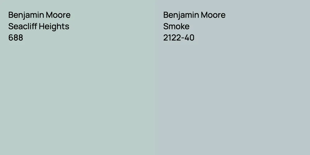 Benjamin Moore Seacliff Heights vs. Benjamin Moore Smoke