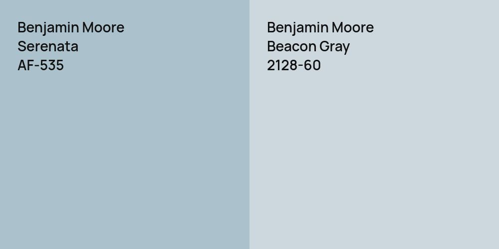 Benjamin Moore Serenata vs. Benjamin Moore Beacon Gray