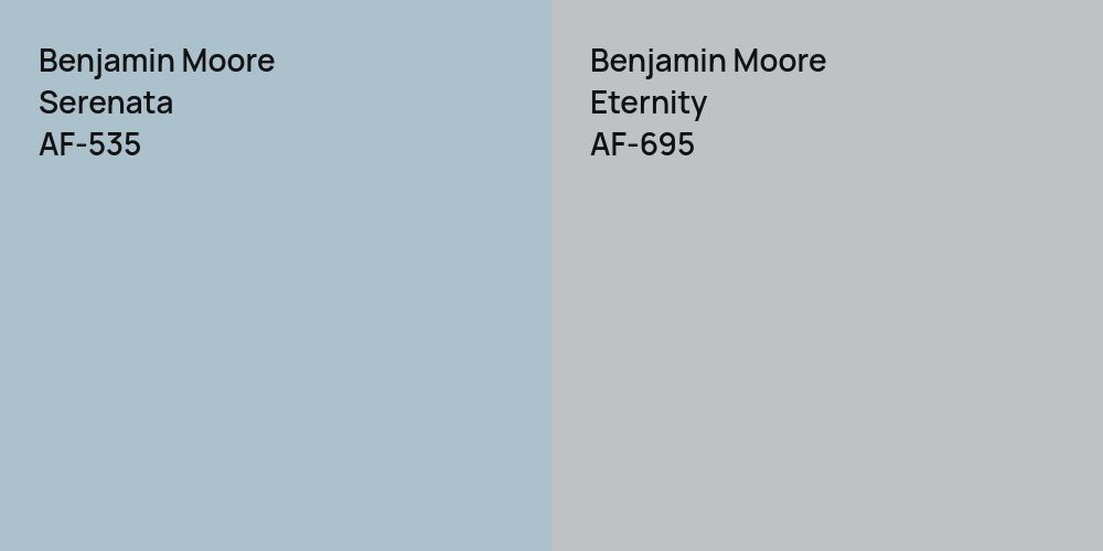 Benjamin Moore Serenata vs. Benjamin Moore Eternity