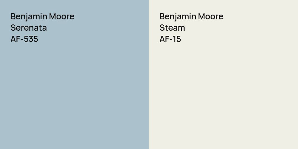 Benjamin Moore Serenata vs. Benjamin Moore Steam