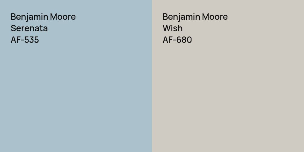 Benjamin Moore Serenata vs. Benjamin Moore Wish