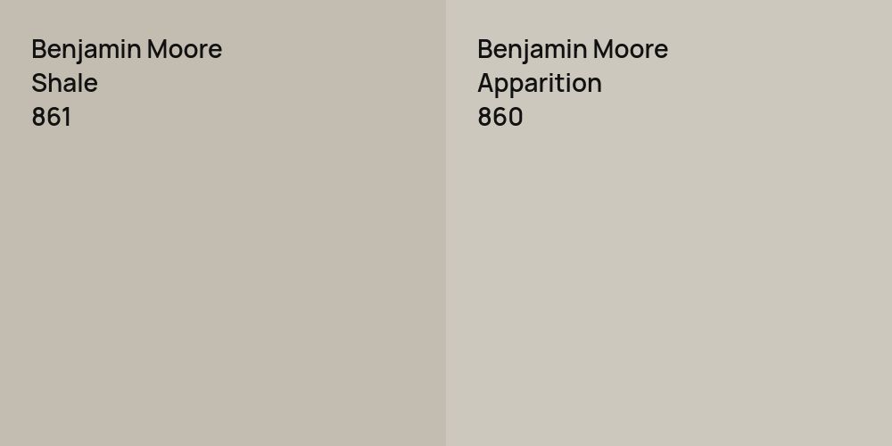 Benjamin Moore Shale vs. Benjamin Moore Apparition