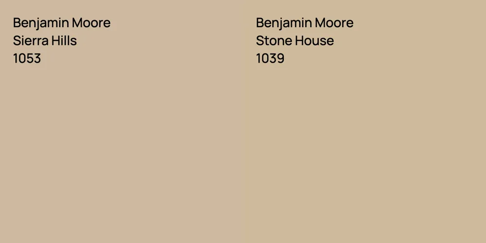 Benjamin Moore Sierra Hills vs. Benjamin Moore Stone House