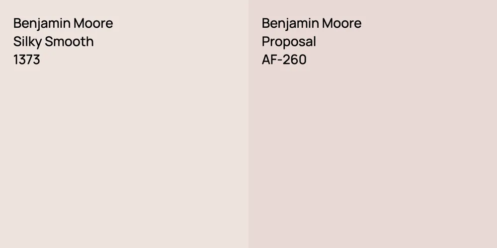 Benjamin Moore Silky Smooth vs. Benjamin Moore Proposal