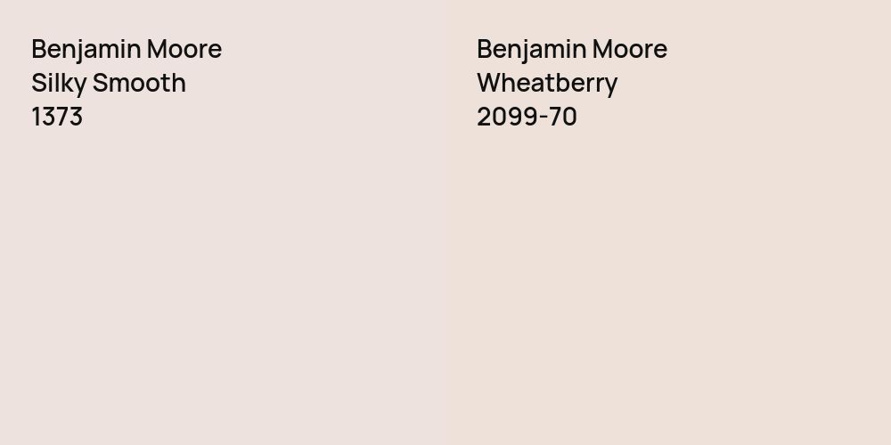 Benjamin Moore Silky Smooth vs. Benjamin Moore Wheatberry