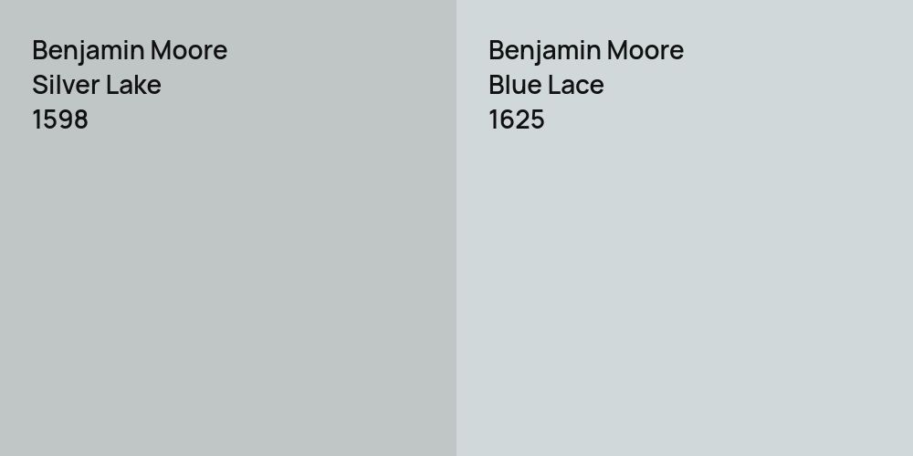 Benjamin Moore Silver Lake vs. Benjamin Moore Blue Lace