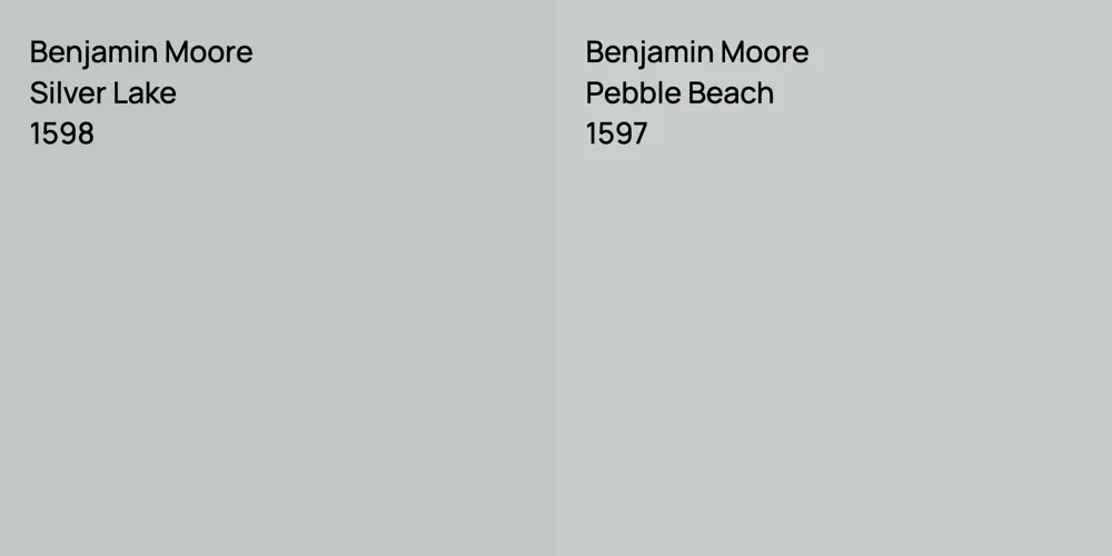 Benjamin Moore Silver Lake vs. Benjamin Moore Pebble Beach