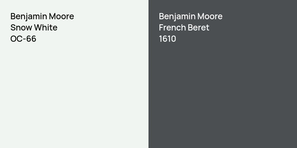 Benjamin Moore Snow White vs. Benjamin Moore French Beret