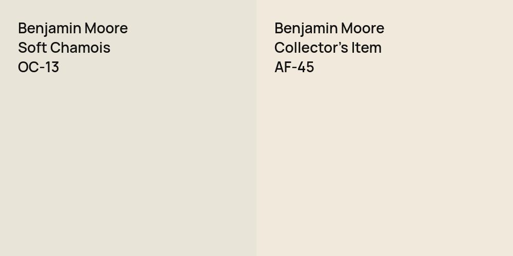 Benjamin Moore Soft Chamois vs. Benjamin Moore Collector's Item