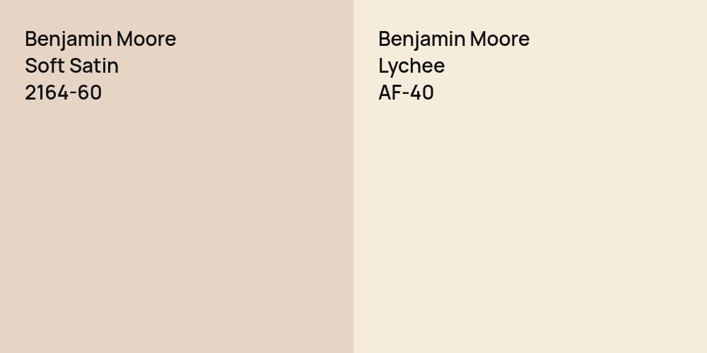 Benjamin Moore Soft Satin vs. Benjamin Moore Lychee