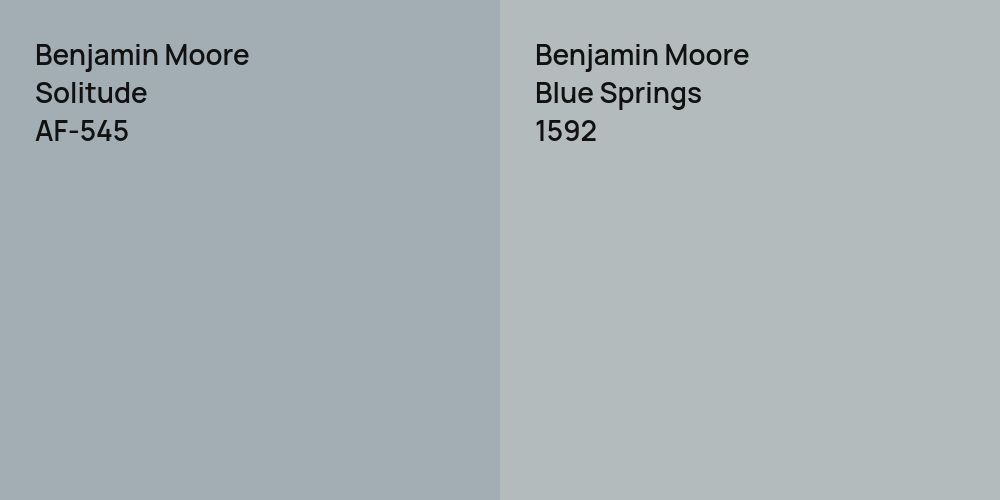 Benjamin Moore Solitude vs. Benjamin Moore Blue Springs