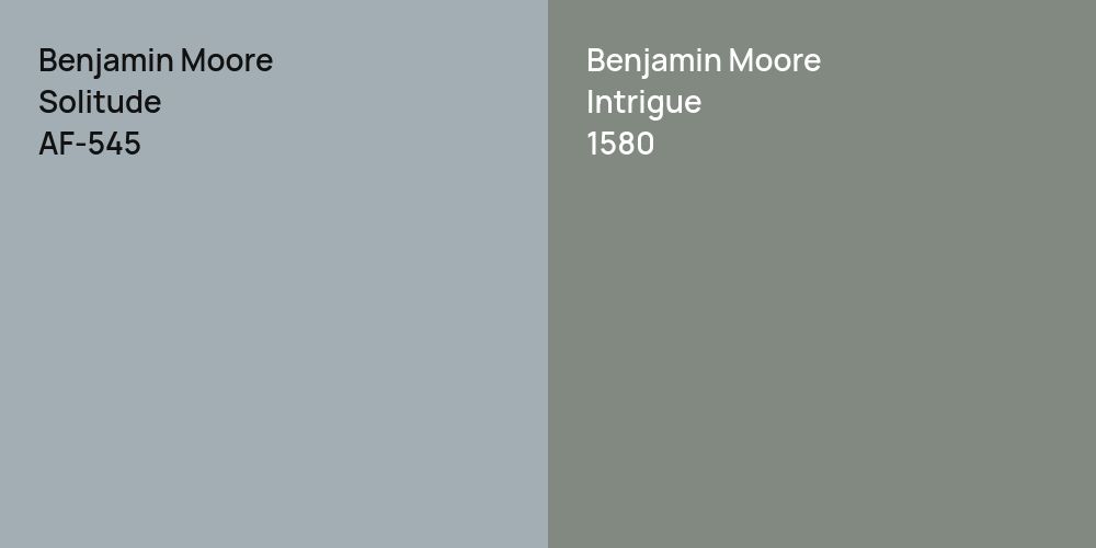 Benjamin Moore Solitude vs. Benjamin Moore Intrigue