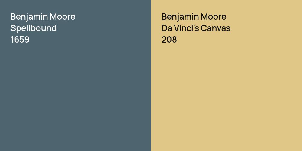 Benjamin Moore Spellbound vs. Benjamin Moore Da Vinci's Canvas