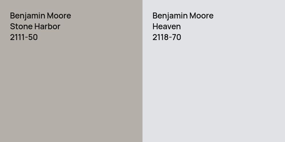 Benjamin Moore Stone Harbor vs. Benjamin Moore Heaven