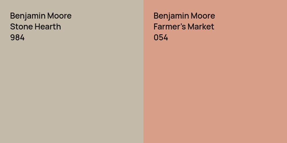 Benjamin Moore Stone Hearth vs. Benjamin Moore Farmer's Market