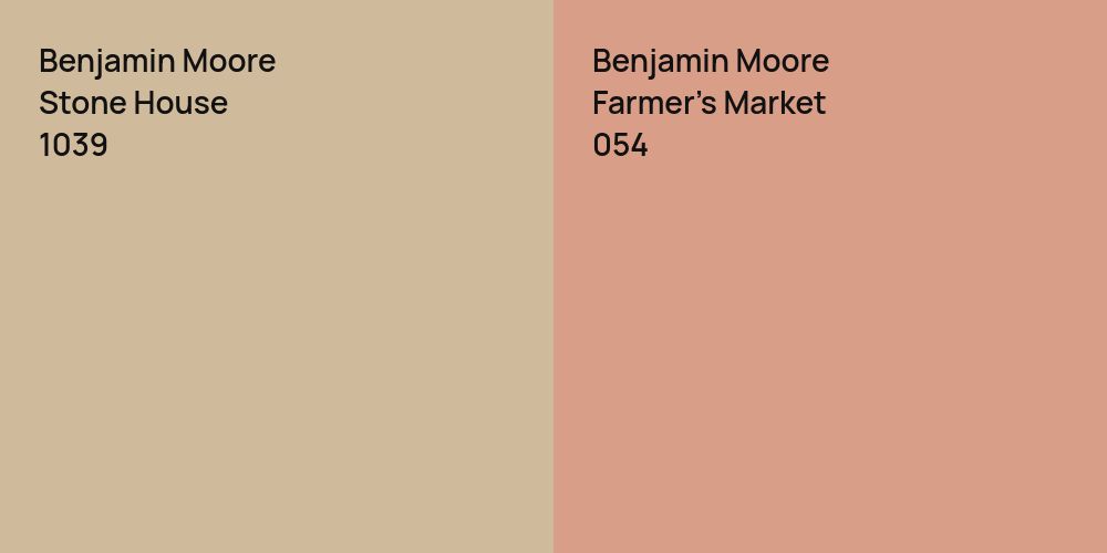 Benjamin Moore Stone House vs. Benjamin Moore Farmer's Market