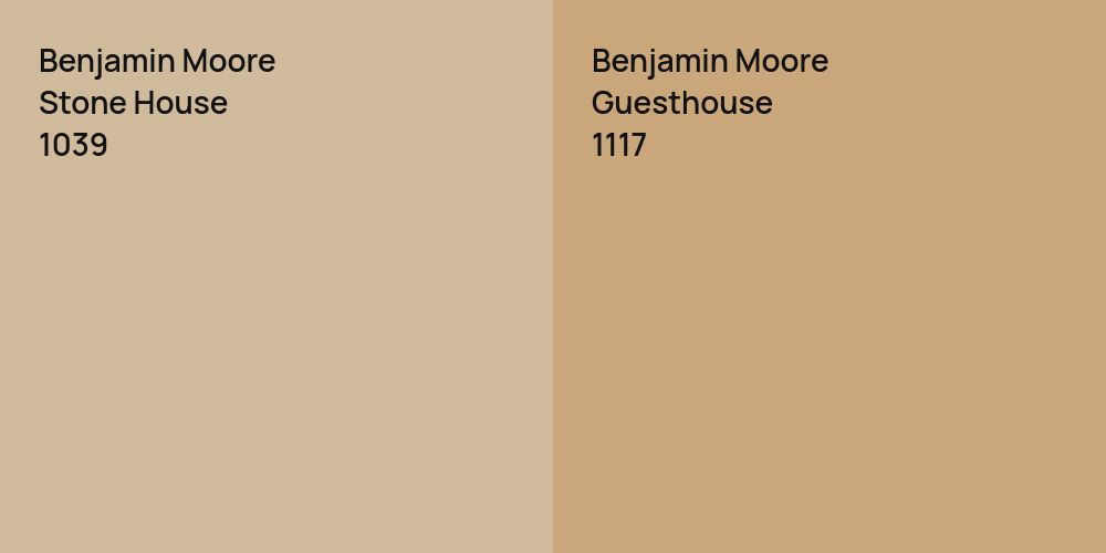 Benjamin Moore Stone House vs. Benjamin Moore Guesthouse