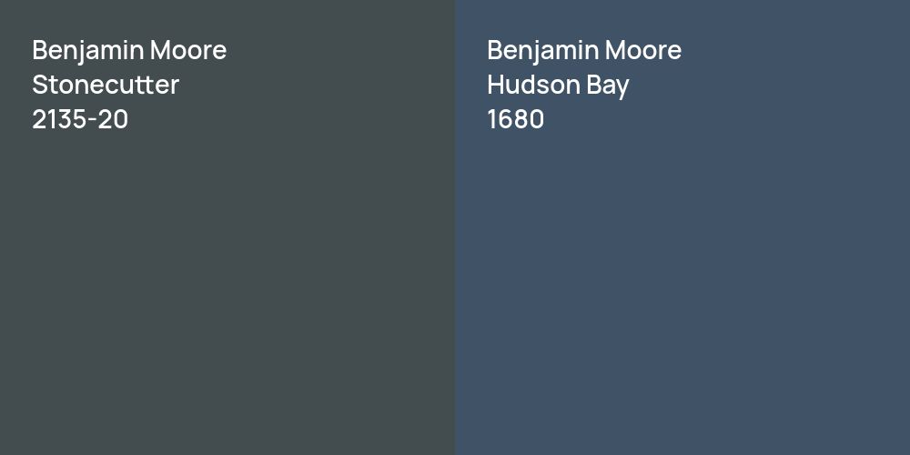 Benjamin Moore Stonecutter vs. Benjamin Moore Hudson Bay