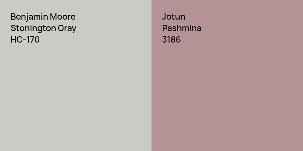 Benjamin Moore Stonington Gray vs. Jotun Pashmina