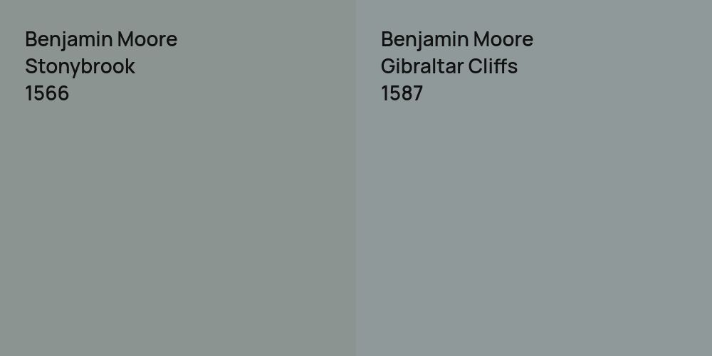 Benjamin Moore Stonybrook vs. Benjamin Moore Gibraltar Cliffs