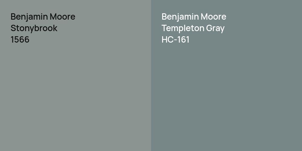 Benjamin Moore Stonybrook vs. Benjamin Moore Templeton Gray