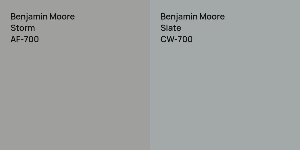 Benjamin Moore Storm vs. Benjamin Moore Slate