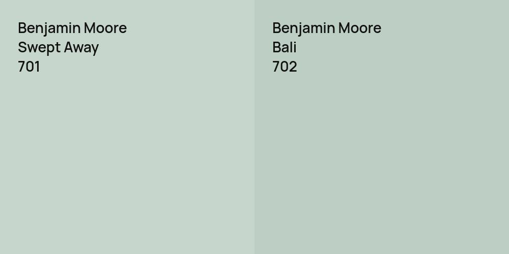 Benjamin Moore Swept Away vs. Benjamin Moore Bali