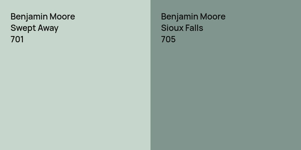 Benjamin Moore Swept Away vs. Benjamin Moore Sioux Falls