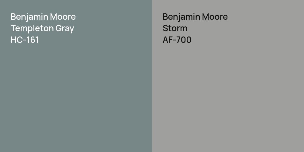 Benjamin Moore Templeton Gray vs. Benjamin Moore Storm