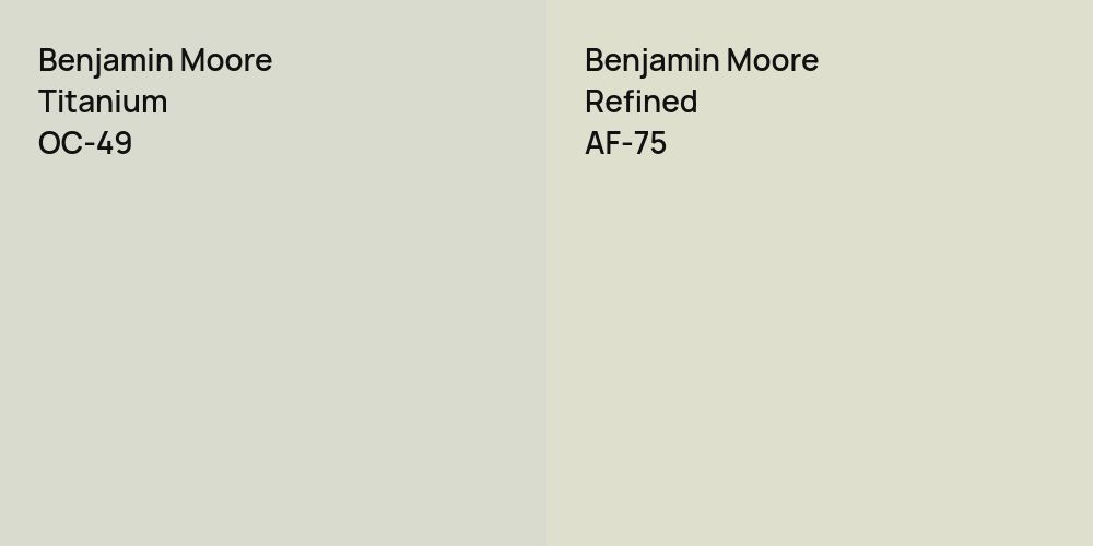 Benjamin Moore Titanium vs. Benjamin Moore Refined