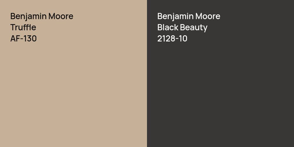 Benjamin Moore Truffle vs. Benjamin Moore Black Beauty