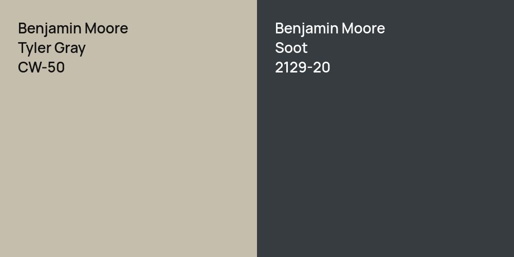 Benjamin Moore Tyler Gray vs. Benjamin Moore Soot