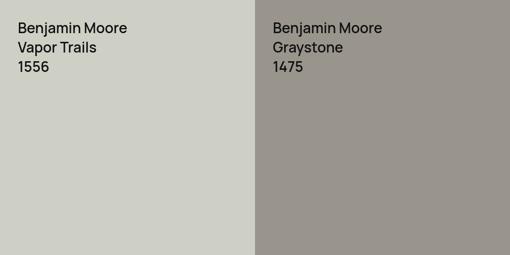 Benjamin Moore Vapor Trails vs. Benjamin Moore Graystone