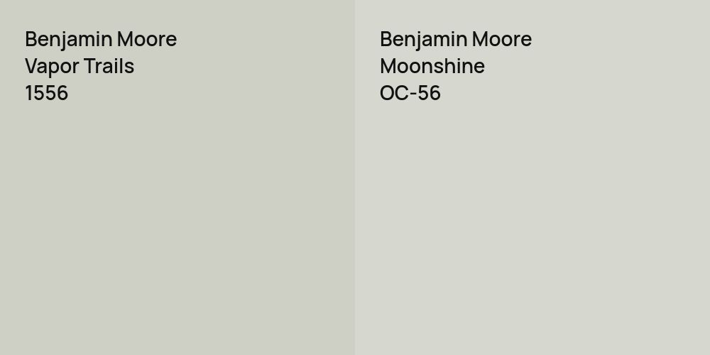 Benjamin Moore Vapor Trails vs. Benjamin Moore Moonshine