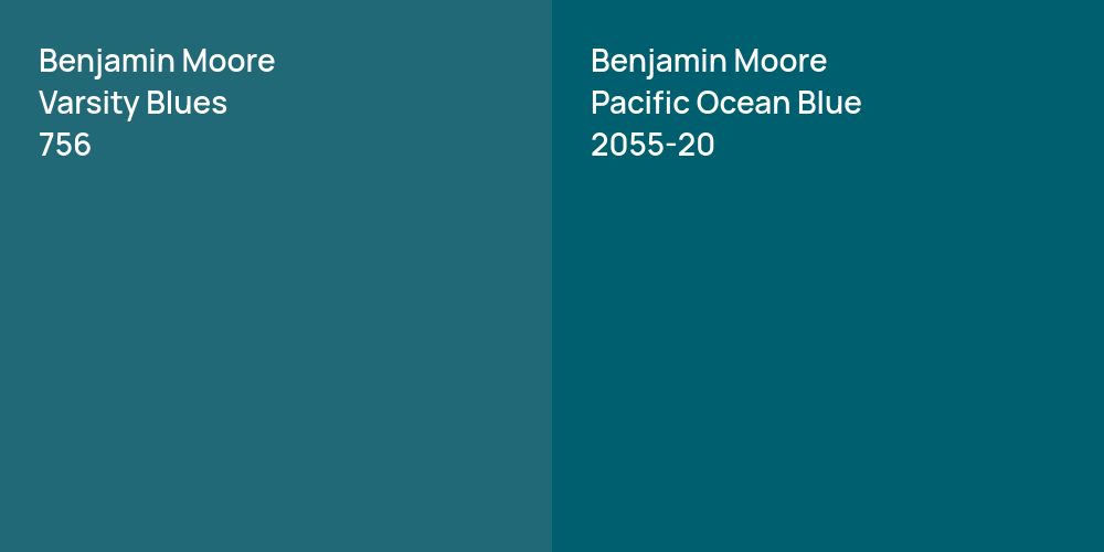 Benjamin Moore Varsity Blues vs. Benjamin Moore Pacific Ocean Blue