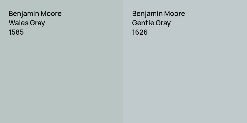 Benjamin Moore Wales Gray vs. Benjamin Moore Gentle Gray