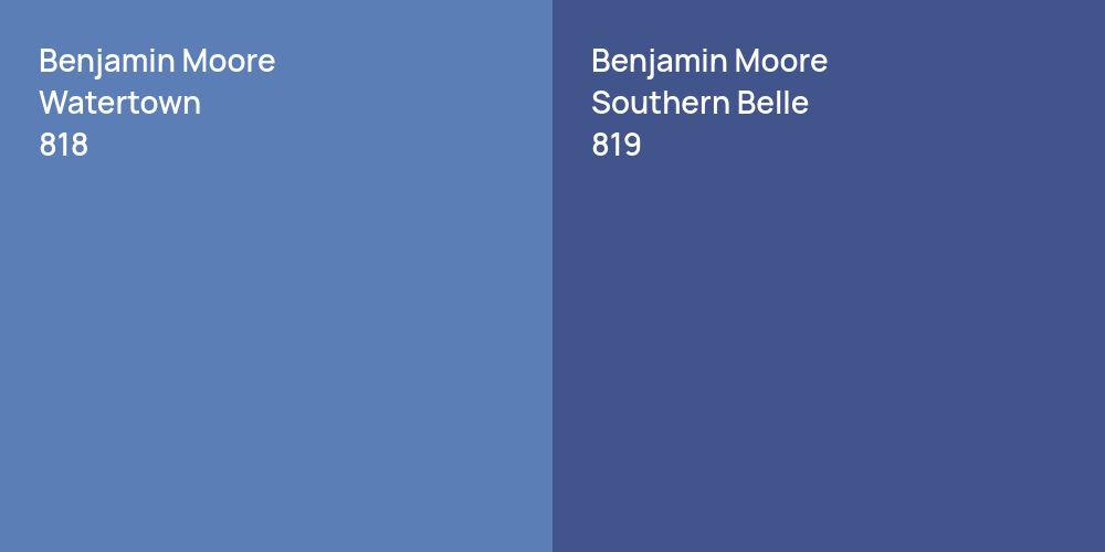 Benjamin Moore Watertown vs. Benjamin Moore Southern Belle