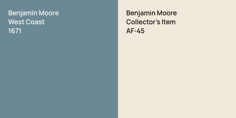 Benjamin Moore West Coast vs. Benjamin Moore Collector's Item