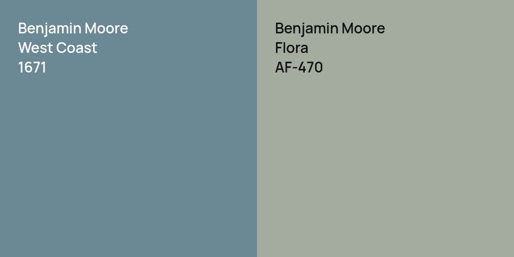 Benjamin Moore West Coast vs. Benjamin Moore Flora