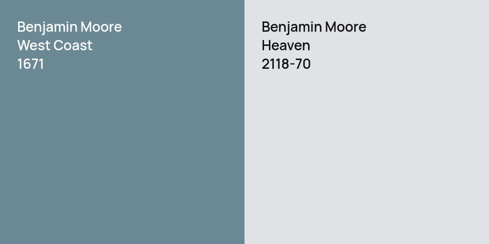 Benjamin Moore West Coast vs. Benjamin Moore Heaven