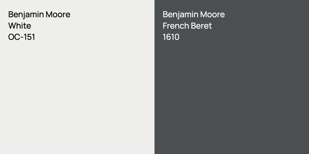 Benjamin Moore White vs. Benjamin Moore French Beret