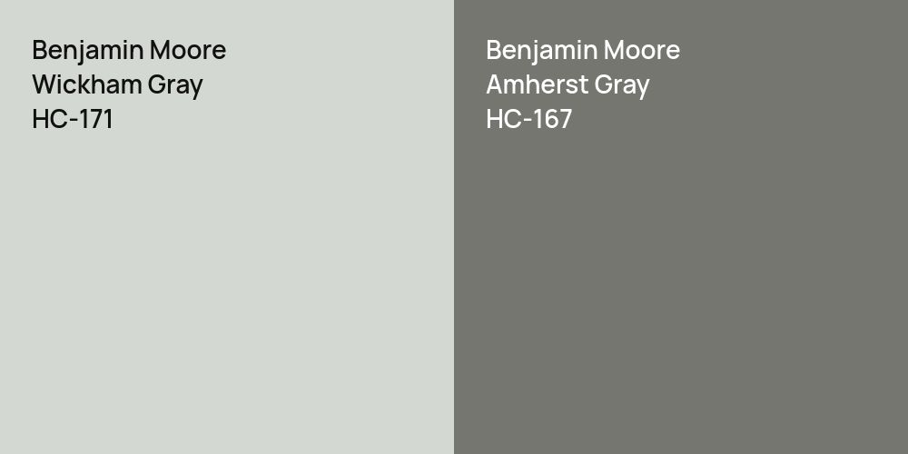 Benjamin Moore Wickham Gray vs. Benjamin Moore Amherst Gray