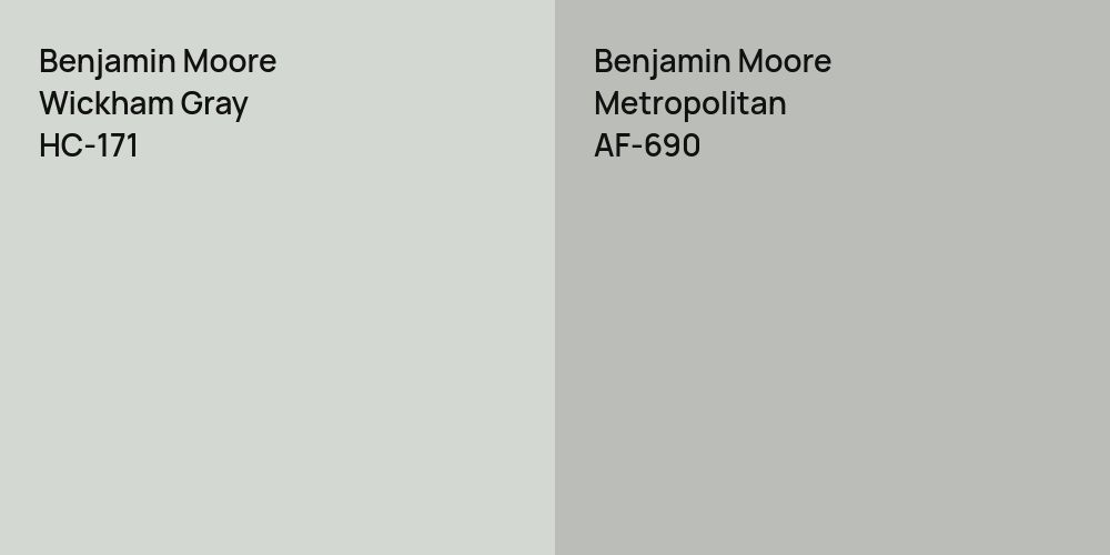 Benjamin Moore Wickham Gray vs. Benjamin Moore Metropolitan