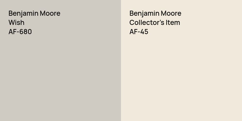 Benjamin Moore Wish vs. Benjamin Moore Collector's Item