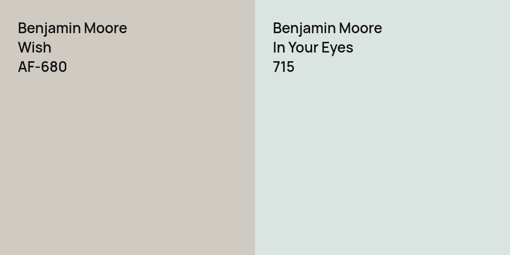 Benjamin Moore Wish vs. Benjamin Moore In Your Eyes