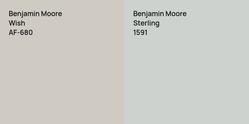 Benjamin Moore Wish vs. Benjamin Moore Sterling