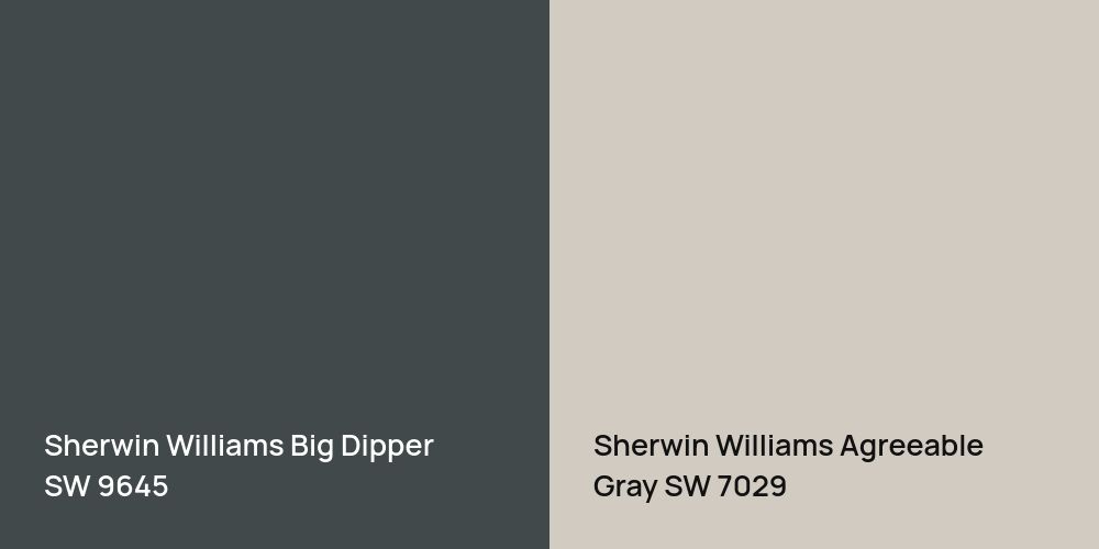 Sherwin Williams Big Dipper vs. Sherwin Williams Agreeable Gray