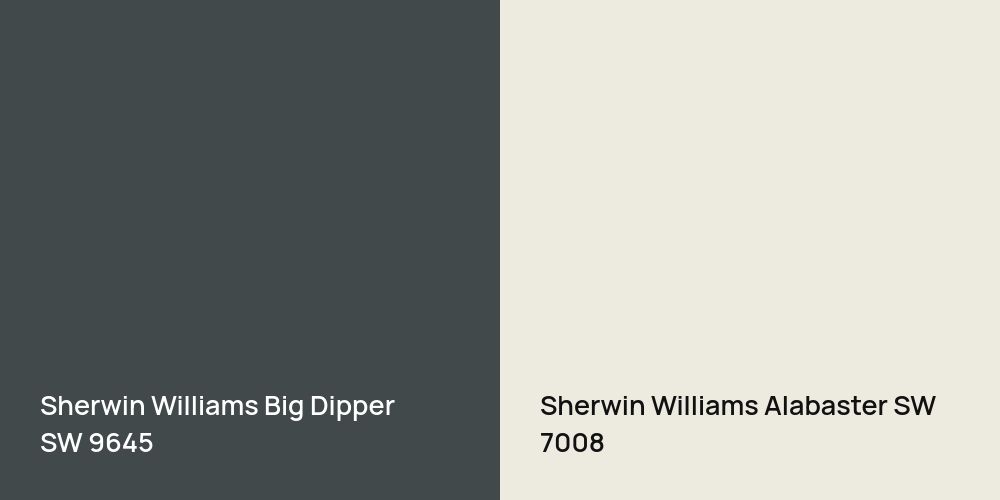 Sherwin Williams Big Dipper vs. Sherwin Williams Alabaster