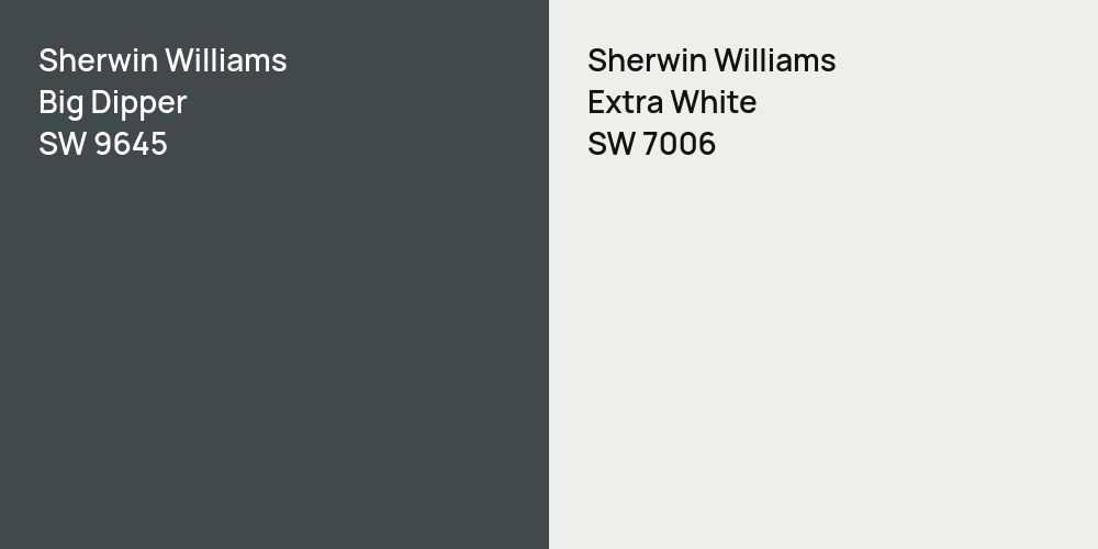 Sherwin Williams Big Dipper vs. Sherwin Williams Extra White